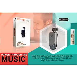 Megatech Mg-Bt103 Cl�p-On Makaral� Bluetooth Kablosuz Kulakl�k