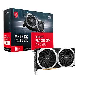 MSI RX 7600 Mech 2X Classic 8G OC 128 Bit GDDR6 8 GB Ekran Kart�