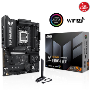Asus TUF Gaming B650E-E WiFi 4xDDR5 3xM.2 DP HDMI Type-C Wi-Fi 6E Bluetooth v5.3 AM5 Gaming Anakart
