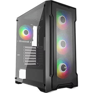 PowerBoost PB-PS5847B 600 W ATX USB 3.0 Rainbow Fanl� Mesh Gaming Siyah Kasa