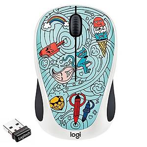 Logitech M238 Kablosuz The Doodle Collection Bae-Bee Blue 910-005 Mouse