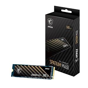 MSI Spatium M450 500GB PCIe 4.0 NVMe M.2  V1 3000/2000MB/s SSD Disk