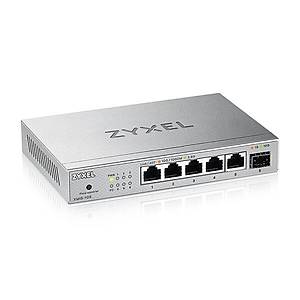 Zyxel XMG-105 5 Port 2.5G + 1G SFP/10G SFP+ MultiGigabit Metal Y�netilemez Gigabit Switch
