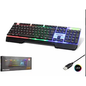 Nodar Nd868 Pro Kablolu Q Oyuncu Klavye Slim Rgb Siyah 105 Tu� 1,5mt Kablo Uzunlu�u