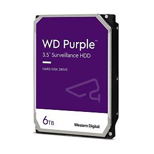 Western Digital Purple 3.5 Sata III 6Gb/s 6TB 64MB 7/24 G�venlik WD62PURZ HDD & Harddisk