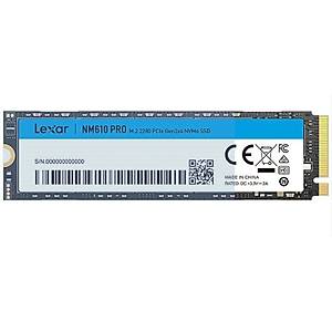 Lexar LNM610 PRO 2TB M.2 2280 3300/2600 LNM610P002T-RNNNG Gen3 NVMe SSD