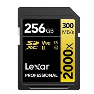 Lexar 256GB LSD2000256G-BNNNG SD Professional 2000x SDXC UHS-II 300-260MB/s Haf�za Kart�