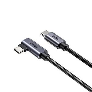 Unitek Type-C to Type-C (100W) 2Mt 90 A�� H�zl� �arj Kablosu (C14123BK-2M)