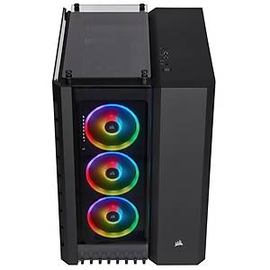 Corsair CC-9011168-WW Crystal Serisi 680X RGB Temperli Cam Mid Tower Kup Bilgisayar Kasas� Siyah