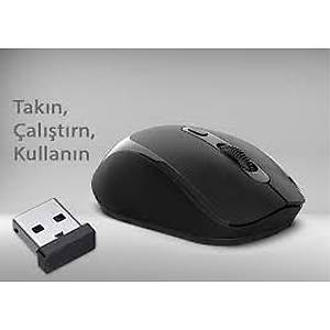 Inca IWM-394T 1600 DPI Siyah Kablolsuz Mouse