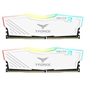 Team T-Force Delta RGB White 32GB (2x16GB) 3600MHz CL18 DDR4 TF4D432G3600HC18JDC01 Gaming Ram