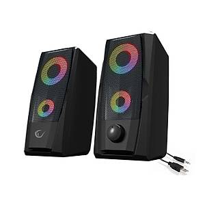 Rampage RMS-X9 2.0 RGB I��kl� Multimedia 5V 30dB Gaming Oyuncu Speaker