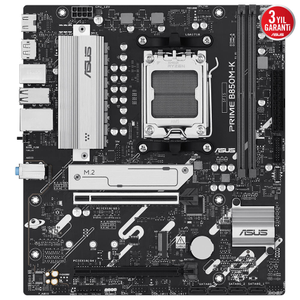 Asus Prime B850M-K 2xDDR5 2x M.2 DP HDMI AM5 Soket Anakart