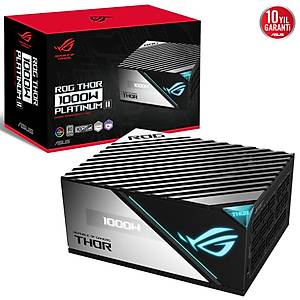 ASUS ROG-THOR-1000P2 80+ PLATINUM 1000W MOD�LER G�� KAYNA�I JAPON KAPAS�T�RLER�AURA SYNC VE OLED EKRAN 10 YIL GARANT� V2