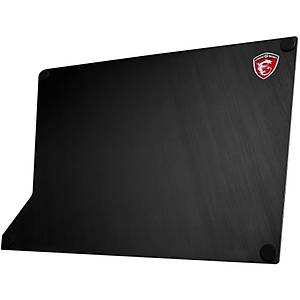 Msi GG Thunderstorm Al�minyum Mousepad �ift Tarafl� Anotlanmis Al�minyum Y�zey Kaymaz Silikon Ayak 320x225x2mm Oyuncu Fare Altl���