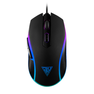 GAMDIAS AURA GS1 �ok Renkli Ayd�nlatma USB Kablolu 6 Tu�lu Gaming Mouse 3600DPI Siyah