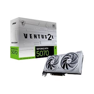 MSI RTX 5070 12G Ventus 2X OC White G5070-12V2CW 192 Bit GDDR7 12 GB Ekran Kart�