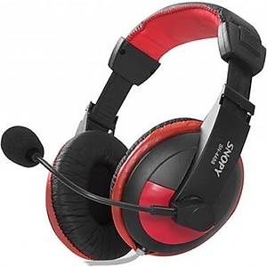 Snopy SN-4488 Mikrofonlu Kulakl�k Siyah