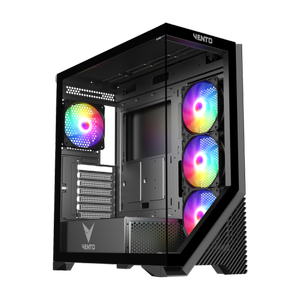 Vento VG4202FL FSP 850W +80 Gen5 4x120mm RGB Fan Mid Tower Gaming Kasa