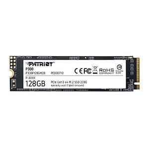 Patriot P300 128GB 1600/600MB/s NVMe M.2 SSD Disk (P300P128GM28)