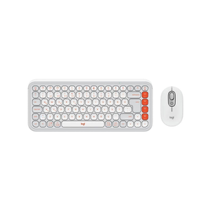 Logitech Pop Icon Combo 920-013076 Beyaz Kablosuz Klavye Mouse Seti