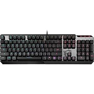 Msi GG Vigor GK50 Elite BW TR Gaming Klavye Mekanik Kailh Box White Switch Per Key Rgb F�r�alanm�� Metal Tus Y�zeyi T�rk�e Q
