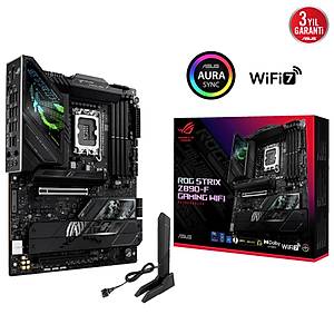 Asus Rog Strix Z890-F Gaming Wifi DDR5 5XM2 USB3.2 RGB Lan ATX Anakart