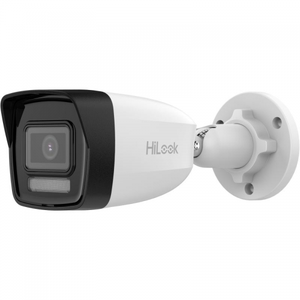 HiLook IPC-B140HA-LU, 4Mpix, 2,8mm Lens, H265+, Dual Light, 30Mt Gece G�r���, Dahili Mikrofon, IP67, PoE, Bullet, IP Kamera