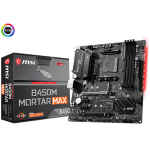 Msi B450M Mortar Max AMD B450 Soket AM4 DDR4 4133(OC)MHz mATX Gaming Anakart