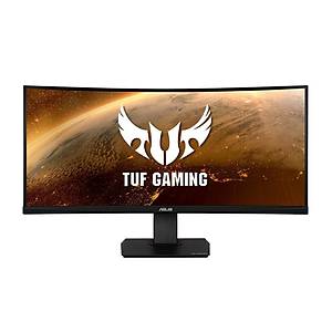 Asus Tuf Gaming 35 VG35VQ VA Kav�sl� Freesync 3440x1440 1MS 100HZ 3Yil HDMIx2 DP Usb 3.0X2 Vesa Elmb Sync Gaming Monit�r