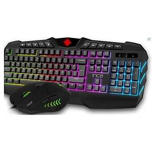 Inca IKG-313 Ruthless Rainbow Efekt Kablolu Q Gaming Klavye ve Mouse Set