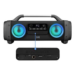Mikado SH03 SPARTAN Led I��kl� BT/TF/USB/AUX/FM/MIC Gri�li Speaker Hoparl�r