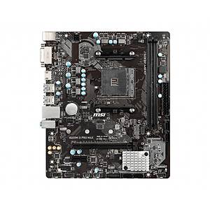 Msi A320M-A Pro Max AM4 DDR4 3200(OC) DVI HDMI M.2 USB3.2 mATX Anakart