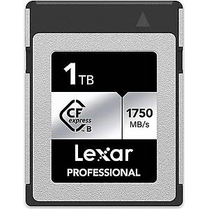 Lexar 1TB LCXEXSL001T-RNENG Professional CfExpress Type B Card Silver Series Up To 1750mb/s Read 1300mb/s Write