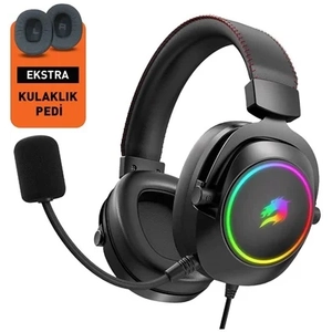 GameBooster H44  RGB USB 7.1 Siyah Profesyonel Oyuncu Kulakl���