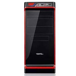 Vento TA-KB2 400W Mid Tower Bilgisayar Kasa Siyah-K�rm�z�