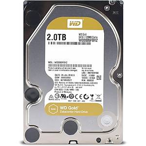 Western Digital Gold 3.5 Sata III 6Gb/s 7200 RPM 2 TB 128MB Enterprise WD2005FBYZ HDD & Harddisk