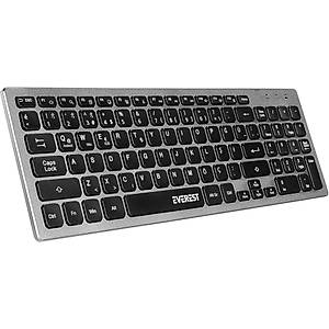 Everest KB-BT88 Siyah-Gri Bluetooth Ultra �nce Kablosuz Q Klavye