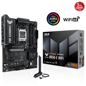 Asus TUF Gaming B850-E WiFi 4xDDR5 3xM.2 HDMI DP Type-C Wi-Fi 6E Bluetooth v5.3 AM5 Gaming Anakart