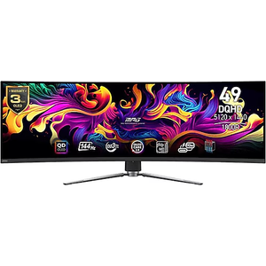 MSI 49 MPG 491CQPX QD-OLED Dual Quad HD Curved QD-OLED 240Hz 0.03ms G-Sync Compatible Gaming Monit�r