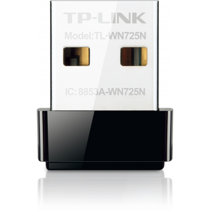 TP-LINK TL-WN725N, 150Mbps, 2.4 Ghz, Dahili Anten, Mini Tasar�m, USB2.0, WIRELESS ETHERNET