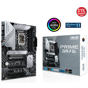 Asus Prime Z690-P D4 Intel LGA1700 DDR4 ATX Anakart