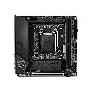 Msi Meg Z490I Unify Soket 1200 DDR4 4800 (OC) PCI-E Gen 4 M.2 USB3.2 1x 2.5G Lan Wifi 6 Mini ITX Anakart