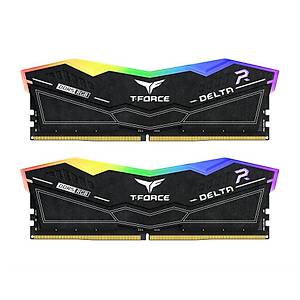 Team T-Force Delta RGB Black 32GB (2x16GB) 8000MHz CL38 DDR5 Gaming Ram (FF3D532G8000HC38DDC01)