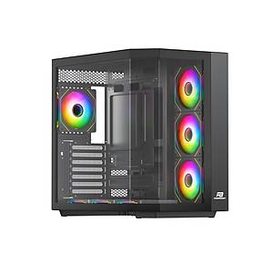 PowerBoost PBA4375B-750W 80+ 7x12cm ARGB Fanl� Gaming Siyah Kasa
