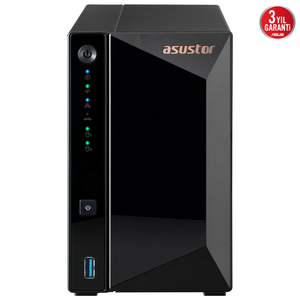 Asustor AS3302T V2 2Gb DDR4 Ram 2 Yuval� (2x20TB Destek) 1x2.5GbE Network 3xUSB 3.2 Tower NAS (Yedekleme) Depolama Cihaz�