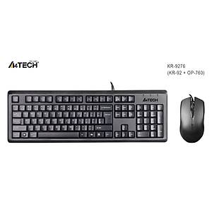 A4 Tech KR-9276 Q Usb Standart Klavye+Optik Mouse