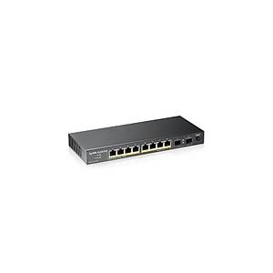 Zyxel GS1100-10HP 8 Port 10/100/1000 Mbps 2 SFP Port Y�netilemez PoE Switch