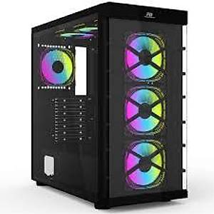 PowerBoost PB-GR222BB USB3.0 Full Siyah Tempered Glass 7xARGB Fanl� Kasa