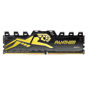 Apacer Panther Black-Gold 16GB (1x16GB) 3600Mhz CL18 DDR4 (AH4U16G36C2527GAA-1) Gaming Ram